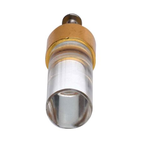 Clear Golden Cylinder Glass Cabinet knobs
