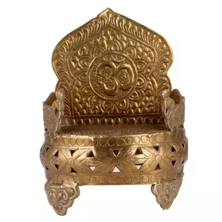 Brass Om Embossed God Singhasan