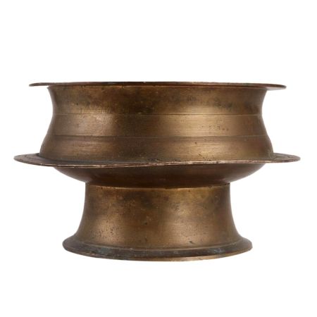 Middle Eastern Brass Footed Planter Pot
