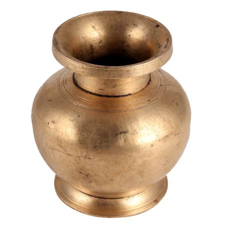 Antique Golden Brass South Indian Water Pot