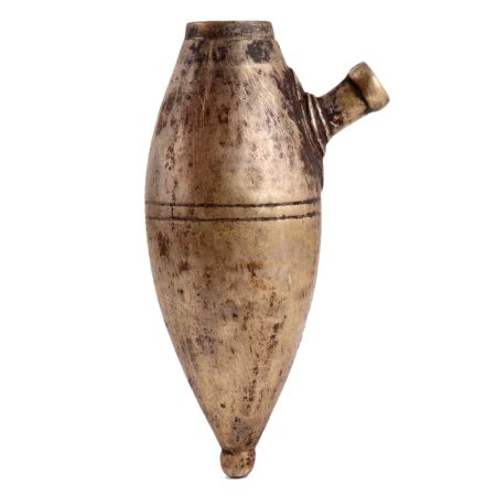 North India Oblong Shaped Brass Hookah Base