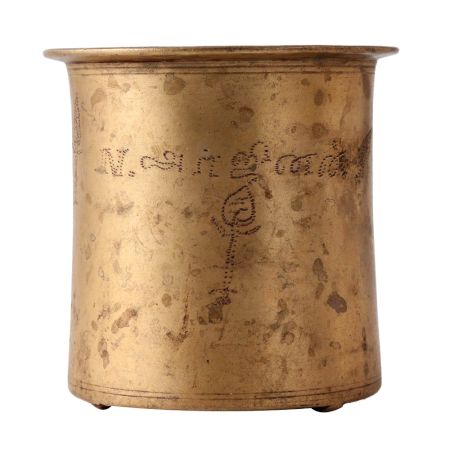 Antique Brass Panch Patra or Holy Water Pot