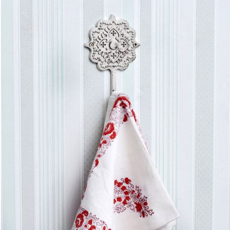 Silver Single Brass Boho Keys Hook Coat Hook