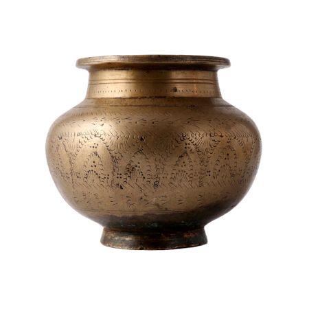 Hand Carved Indian Design Water Pot
