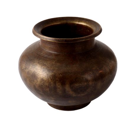 Hand Crafted Fine Engraved Brass Pot