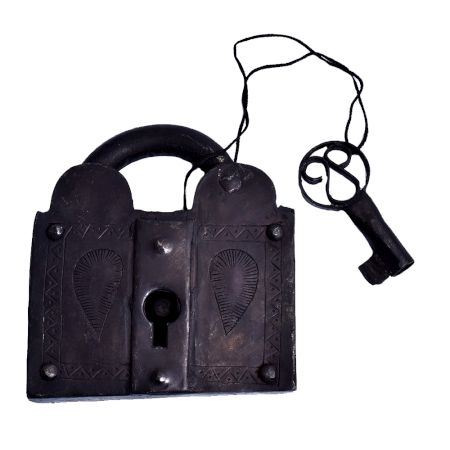 Elephant Iron Decorative Nostalgia Padlock With Key