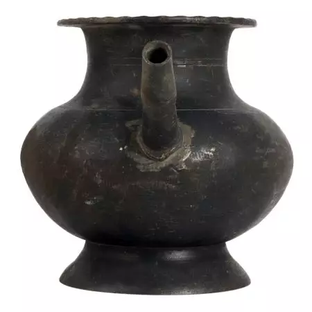 Traditional Vintage Holy Water Pot made of White Metal