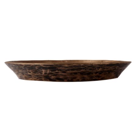 Brass Pooja plate With Engraved Pattern