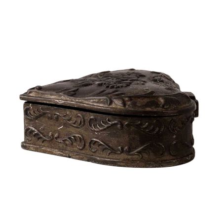 Brass Trinket Box in Heart Shape