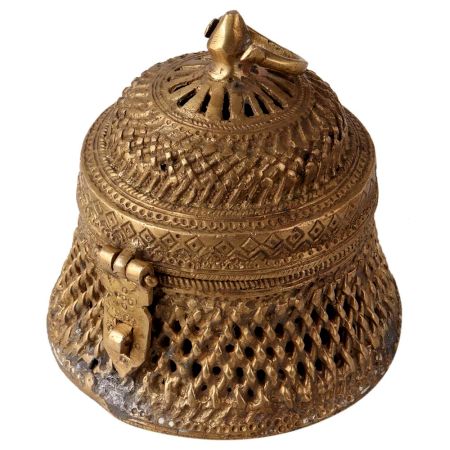 Vintage Brass Jewelry Box for Decoration