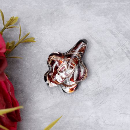 Lampwork Multicolor Flower Glass Pendant for Jewellry Making - 1 Piece