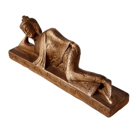 Brass reclining Buddha Statue For Gifting