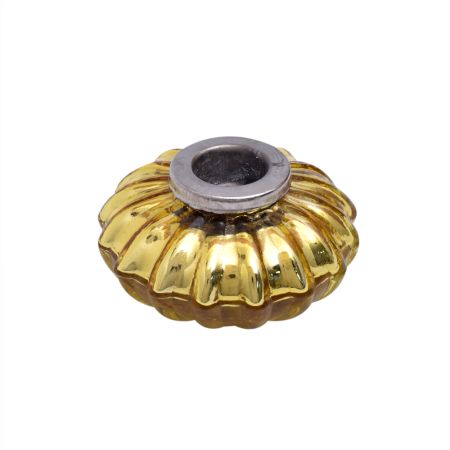 Golden Glass Designer Candle Stand