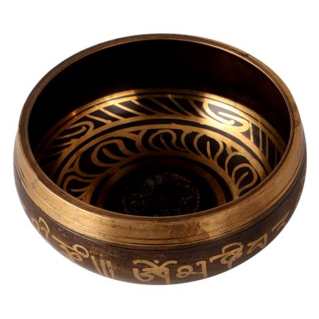 Traditional Tibetan Om Singing Bowl made of Bell Metal