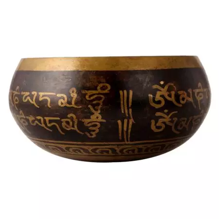 Vintage Tibetan Om Singing Bowl for Decoration