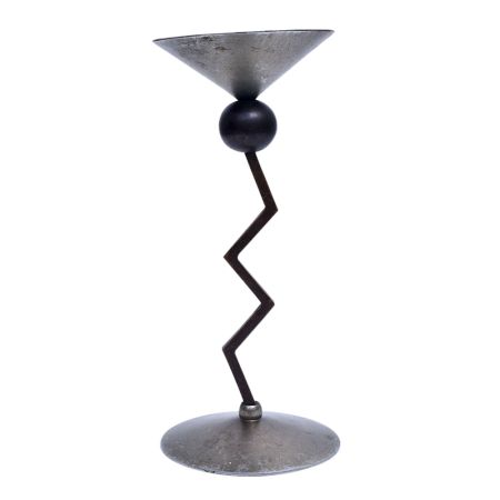 Zig Zag Brass Twist Candle Holder 