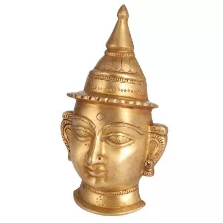 Golden Big Plate of Goddess Parvati Head