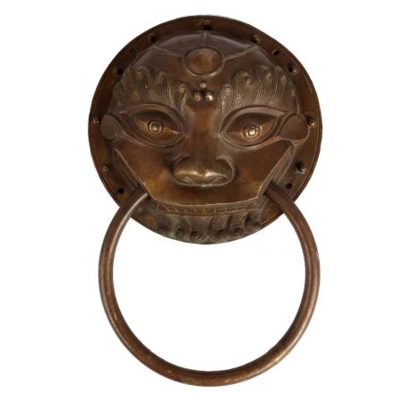 Large Lion Head Towel Hanger made of Brass