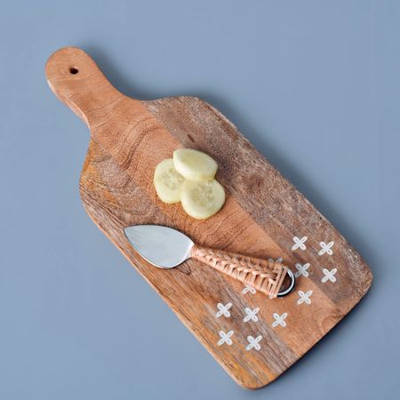 Handcrafted Wooden Chopping Board With Starry Pattern