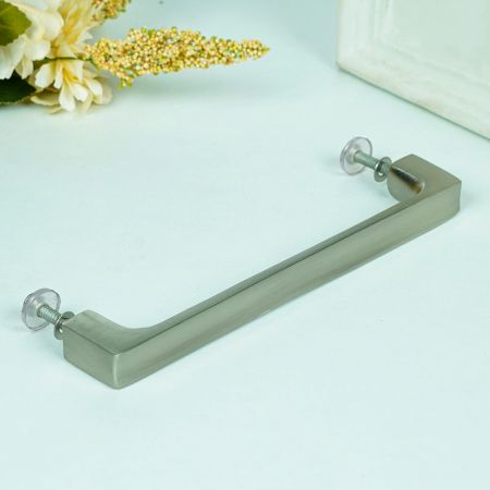 Silver Brass Bar Cabinet Door Pull Handle