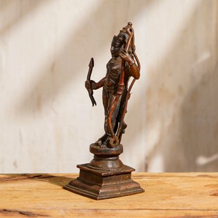 Indian Copper Statue of Lord Ram for Worship