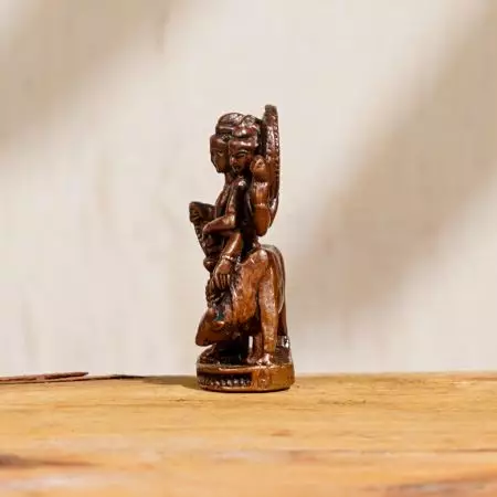 Indian Lord Dattatreya Statue Made of Copper
