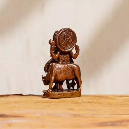 Indian Lord Dattatreya Statue Made of Copper