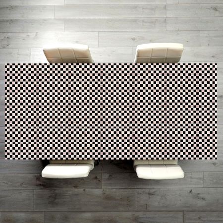 Checkered Patterned Table Top for Dining Table