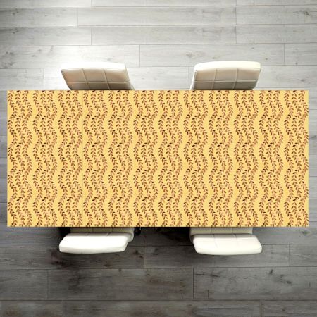 Brown Leaf Patterned Table Top for Decoration