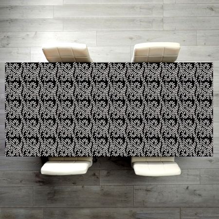 Beautiful Engraved Wood and Resin Table Top in Dark Finish