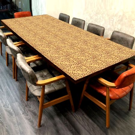 Adorable Wood and Resin Table Top for Patio Table