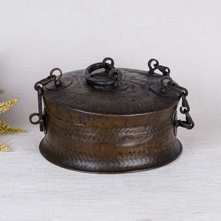 Beautiful Brass Jewelry Box in Antique Finish