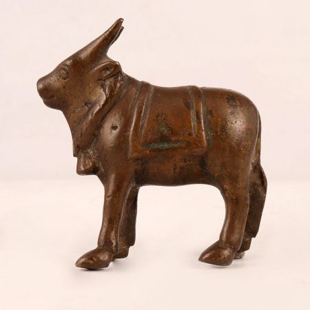 Handmade Brass Bull Vahana Nandi for Worship