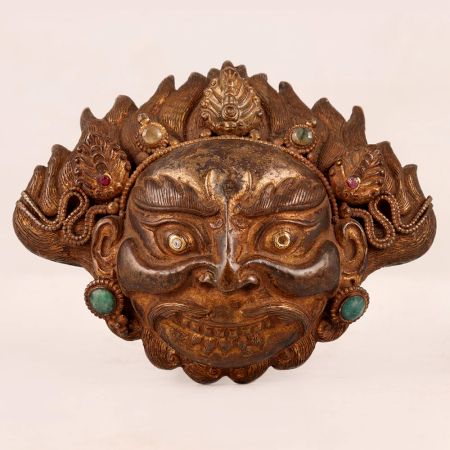 Handmade Tibetan Art Lord Shiva Copper Plate