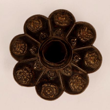 Vintage Flower Shaped Copper Incense Burner