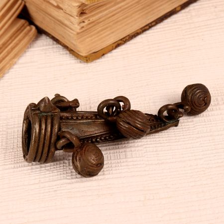Handcrafted Vintage Tribal Brass Ring for Decoration