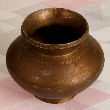 Vintage Handmade Holy Water Pot Made of High-Quality Brass