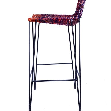 Tella Metal Woven Bar Stool Multicolor