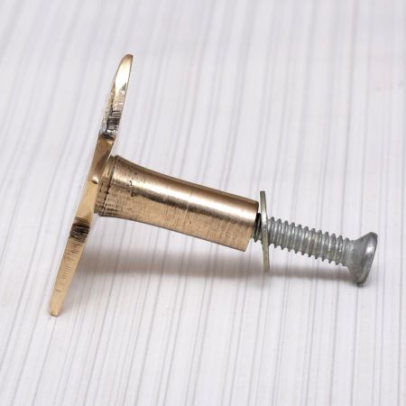 Golden Flower Mother of Pearl Dresser Knobs and Pulls