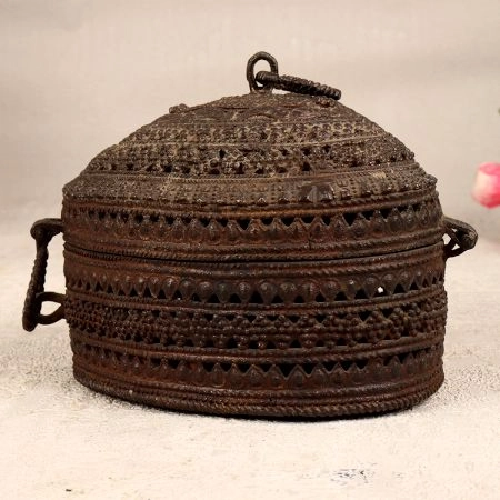 Dark Finish Handmade Jewelry Box Made of Finest Brass