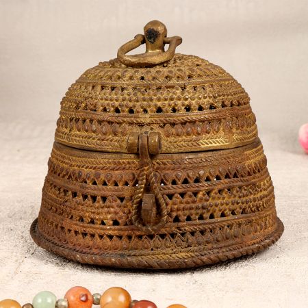 Premium Handcrafted Brass Jewelry Box for Vintage Collection