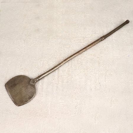 Handmade Vintage Brass Cooking Flat Spoon for Collection