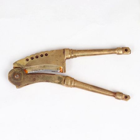 Vintage Brown Finish Brass Iron Betel Nut Cutter Sarota