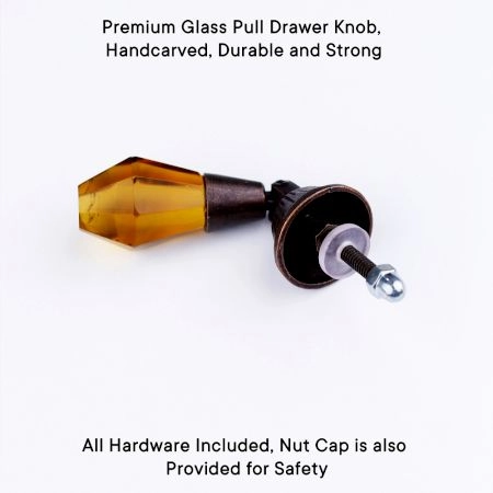 Champagne Glass Pull Teardrop Cabinet Knob