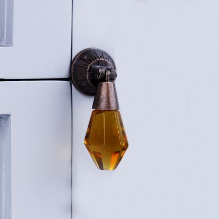 Champagne Glass Pull Teardrop Cabinet Knob