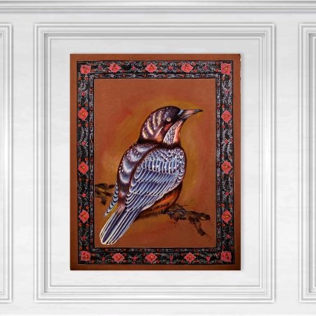 Used Colourful Paper Painting of Bird for Home Decoration