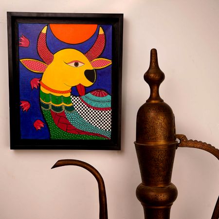 Modern Acrylic Archival Ink Canvas Painting for Decoration