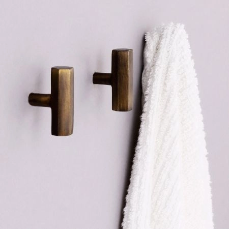 Modern Antique Hexa Gilli Iron Wall Hooks-3 Pieces