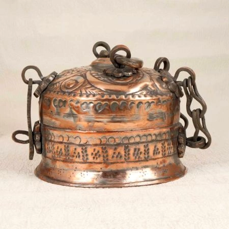 Islamic Art Handmade Copper Jewelry Box for Home Decoration