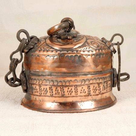 Islamic Art Handmade Copper Jewelry Box for Home Decoration